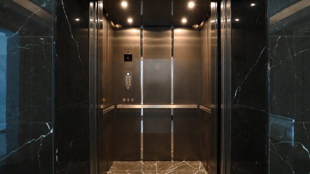 home elevator with lights inside